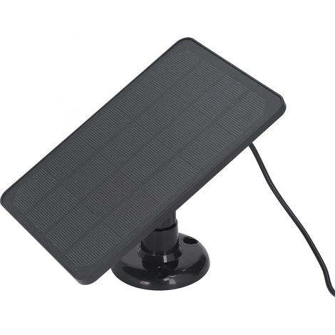 Panneau Solaire 10W Chargeur USB DC pour Caméra Surveillance Éclairage Domotique Extérieur (1/5)