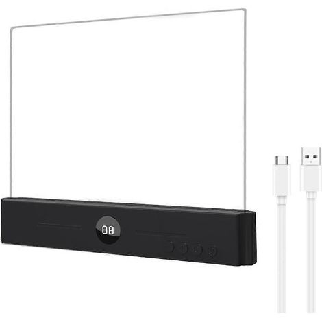 Wiederaufladbare, flache Leselampe mit klaren LEDs, smart, mit Timer, einstellbarer Helligkeit und Augenschutz, ideal für Nachttisch, Reisen und Studium. (1/5)
