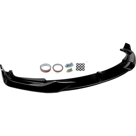 Spoiler anteriore per paraurti, design personalizzato, struttura leggera, nero lucido (1/2)