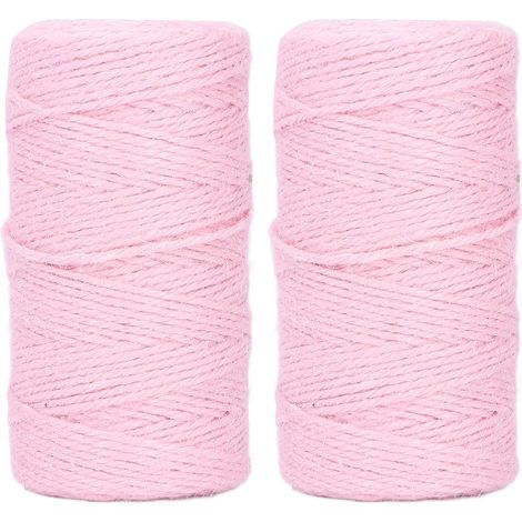 2 Pièces Corde Coton Rose Léger Durable Confortable Outil DIY Respirant (1/5)