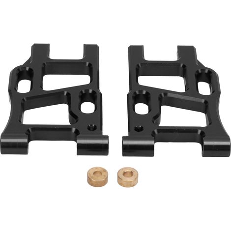 2 pièces Bras de Suspension Arrière en Alliage d'Aluminium Remplacement Amélioré pour Voiture RC LC PTG‑2 Racing 1/10 Noire (1/5)