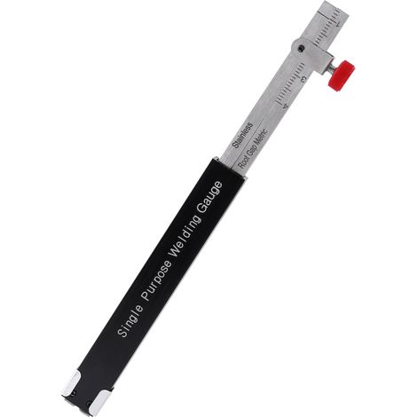 1 Stück Stahl-Innenlehre zur Prüfung von Wurzelspaltabweichungen (0-4 mm) für Schweißarbeiten (1/5)