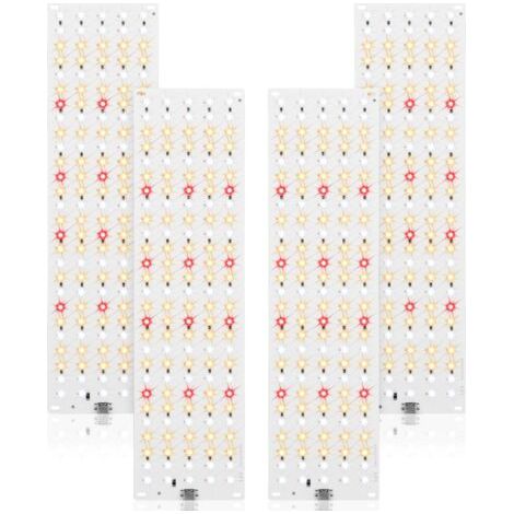 Lampe de croissance LED à spectre complet 540, lot de 4 lampes horticoles, avec minuterie 3/9/12 h, 10 niveaux de luminosité pour plantes d'intérieur[Classe énergétique B] (1/5)