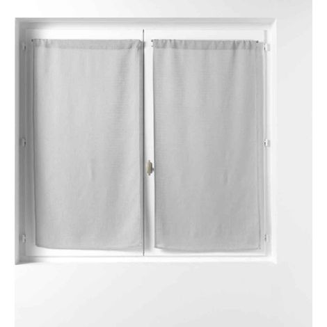 Paire de Voilages "Soane" 60x160cm Gris (1/4)