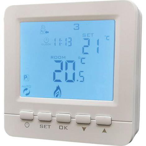 Cronotermostato Digitale Programmabile Settimanale Qubo Bravo 93003113 (1/2)