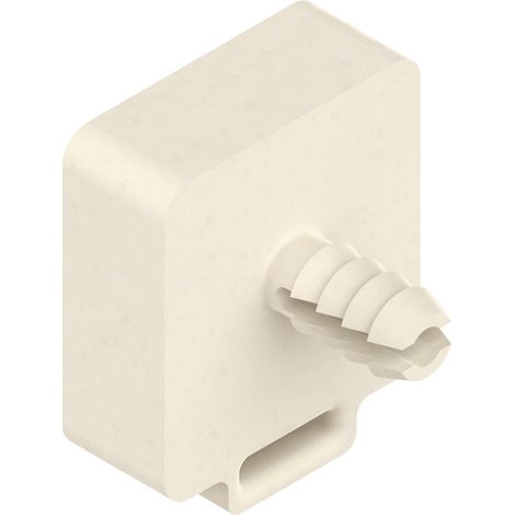 BLUM Distanzteile Innenschubkasten-Teilauszug 8 mm mit Dübel, Cremeweiß (1/2)