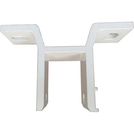 Support mural pour store rétractable en alliage d'aluminium blanc 12,8 x 8,1 cm, facile à installer, structure stable (1/5)