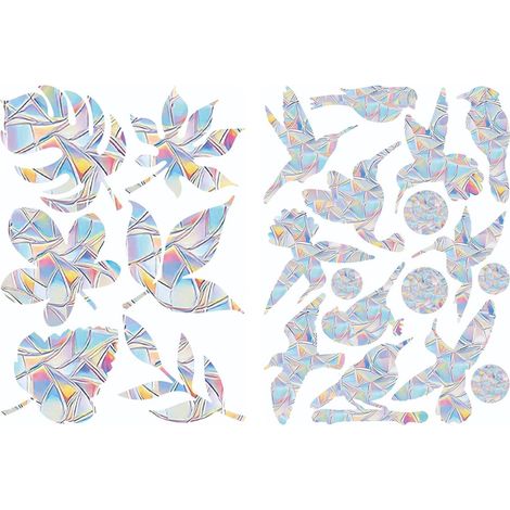 10 Autocollants statiques, prisme arc-en-ciel, décoration fenêtre, verre sans colle, salon jardin (1/5)