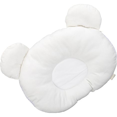 Oreiller bébé respirant et doux, prévient la plagiocéphalie, soutien et modelage de la tête du nouveau-né, blanc (1/5)