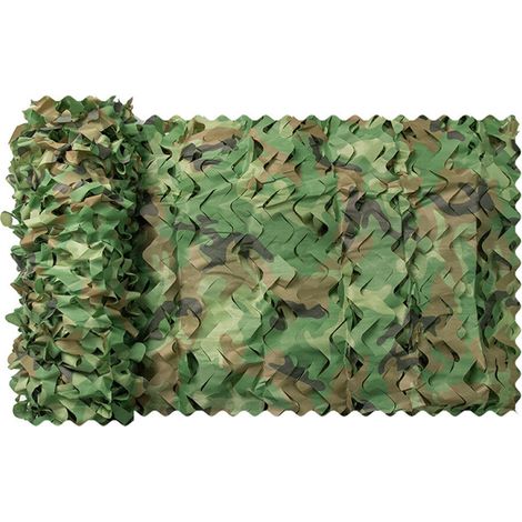 Filet de Camouflage Militaire Grande Taille Parfaits pour Chasse, Ombrage,Camouflage Décoration,Parasol,Terrasse Protection Solaire (1/4)