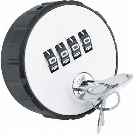 4-digit security combination lock with key (20 mm), digital combination lock, zinc alloy digital combination lock case, practical lock (1/5)