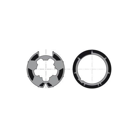 Adaptations moteur Somfy - Axe Deprat Ø62 mm 9410307 pour Moteur Ø50mm