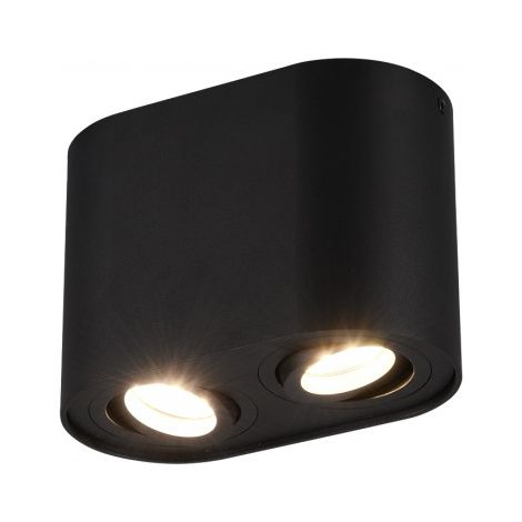 Deckenstrahler 2 verstellbare GU10 Spots Cookie Black Trio Lighting (1/2)