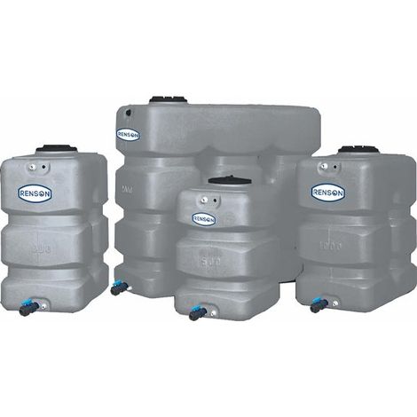 Cuve Stockage Verticale Grise Espace Reduit 1000L Preequipee Renson
