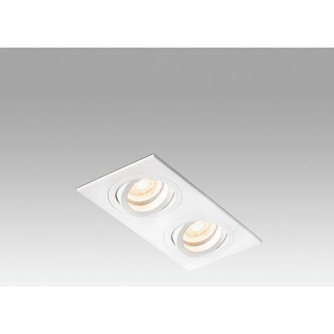 Radon-2 Orient. Quadrato Bianco 2Xgu10 Marca Faro