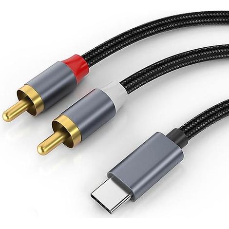 Câble audio stéréo USB-C vers RCA (1/4)