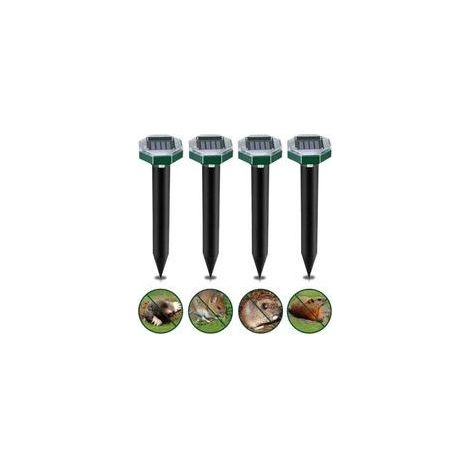 Solarbetriebenes Ultraschall-Maulwurfsabwehrgerät, 4er-Pack, Anti-Maulwurf, solarbetriebenes Vibrations- und Ultraschall-Maulwurfsabwehrgerät, IP65 wasserdicht, solarbetriebene Maulwurfsabwehrgeräte (1/5)