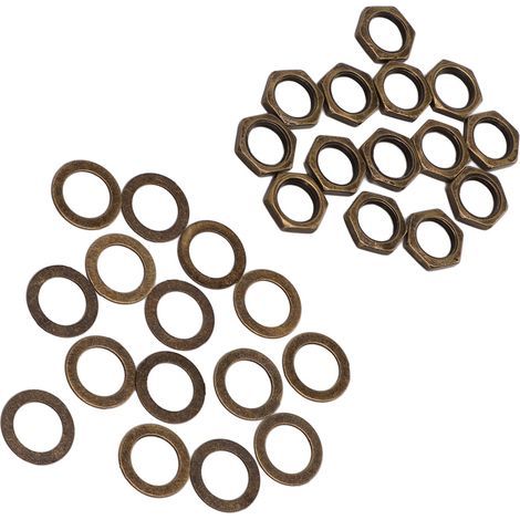 Kit de Rondelles et Écrous pour Guitare Électrique, Connecteur M9 en Bronze pour Basse et Guitare (1/5)
