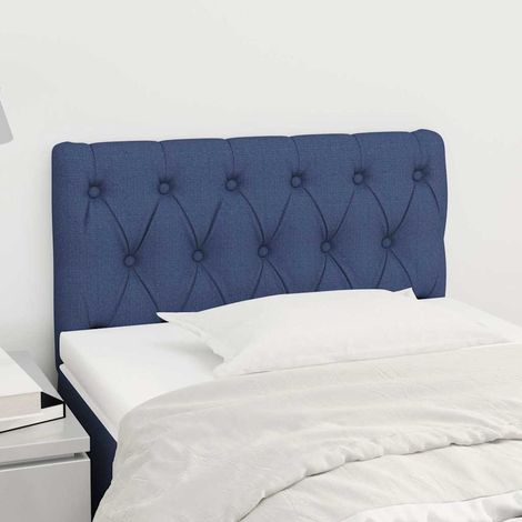 vidaXL Cabecero de tela azul 80x7x78/88 cm (1/5)
