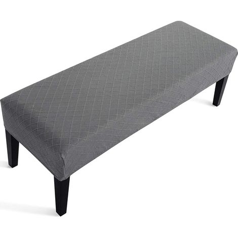 Housse de Banc Jacquard Extensible Décor Coffre de Rangement Banquette Lit pour Couloir Salon Chambre (1/4)