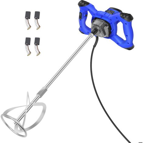 Professioneller elektrischer Mixer 550W 220-240V, 6 einstellbare Geschwindigkeiten, 1700 U/min, M14-Stange aus verzinktem Stahl 600mm