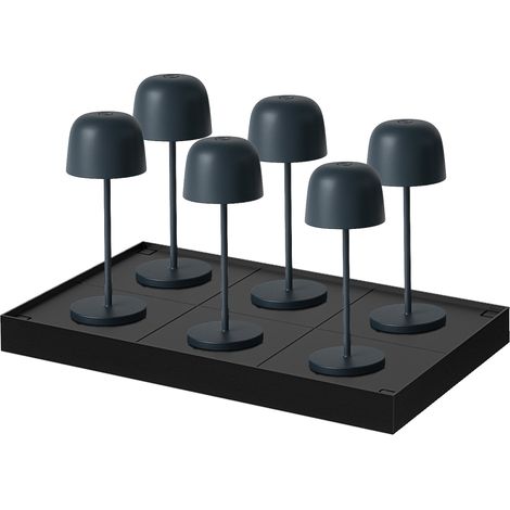 6 mini lámparas de mesa con bandeja de carga H20CM SOPHIA (1/3)