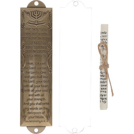 Les montants de porte en métal de Yi'an ornés de plaques de rouleaux sacrés peuvent servir de décorations de porte ou de cadeaux de pendaison de crémaillère. (1/5)