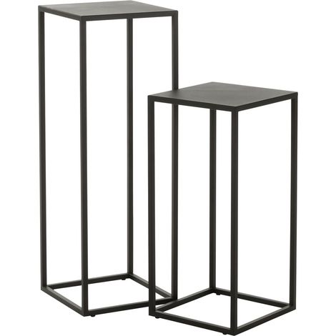 Lot de 2 sellettes 30 et 25 cm en métal - KOLSEN (1/4)