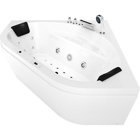 Whirlpool Pool Badewanne Eckwanne Wanne W20H-TH 140x140cm passive Schlauch-Reinigung (1/5)
