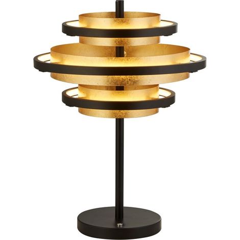 Lampe Hive 13,7W LED Laiton Noir Or Poli (1/3)