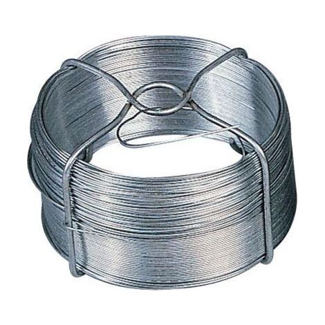 Fil de fer galvanisé 50 mètres – Diamètre 0.6 mm – Pour lier et fixer dans divers travaux – Flexibilité et robustesse pour chantiers –