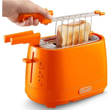 Tostadora De Longhi CTLAP2203.O 2 Rebanadas Naranja 550 W