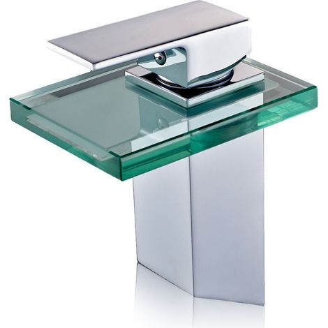 DP Bath GLBAM Rubinetto in Vetro a Cascata Bambú, Argento, 0.00 (1/5)
