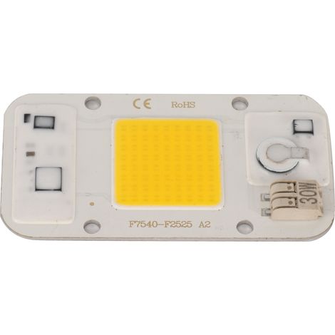 Puce LED 220V sans transfo 30W source lumineuse intégrée pour éclairage plante lumière chaude 75x40mm (1/5)