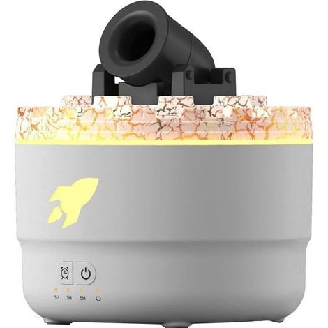 (Schwarzes) Aromatherapiegerät, das auch als USB-Luftbefeuchter mit farbenfrohen Funktionen dient. (1/3)