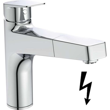 Ideal Standard Grifo de cocina Ceraplan con caño alto ND proy.210mm teleducha 1 función Cromo, BD330AA (1/4)