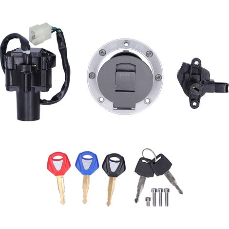 [Ensemble de Serrures Motocyclette] Compatible Yamaha XJR1200/XJR1300/XJR400/FZ400 [Aluminium Haute Qualité] (1/5)