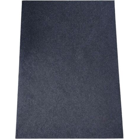 Tapis de cheminée ignifuge antidérapant – 100 x 150 cm – en fibre verre résistant au feu, haute sécurité pour foyer ouvert (1/4)