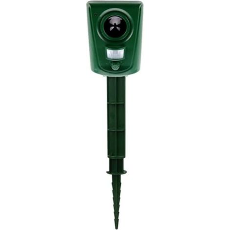 Repulsif Chat Exterieur, Capteur Intelligent Ultrason Oiseau avec Capteur de Mouvement et Flash Animaux de Jardin (1/5)
