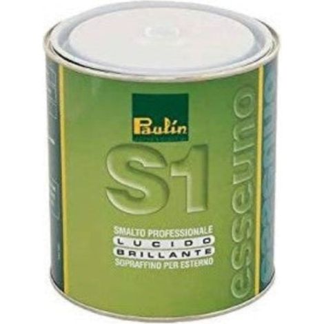 Smalto Lucido sopraffino S1 Protezione, Brillantezza e Durata per Esterni 750 ml -Smeraldo RAL 6009