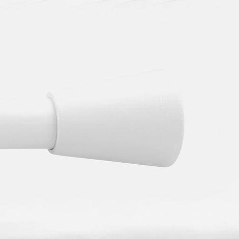 Embout Pommeau en Bois Blanc Ø28mm pour barre à rideaux - Boulet (1/2)