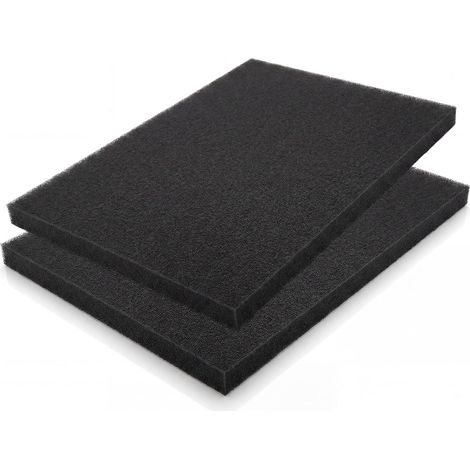 Lot de 2 filtres à air en mousse - 300 x 210 x 10 mm - Tapis de filtre à air universel à découper - Insert de filtre à air pour scooter, moto, tondeuse à gazon, compresseur d'air, motobineuse (1/5)