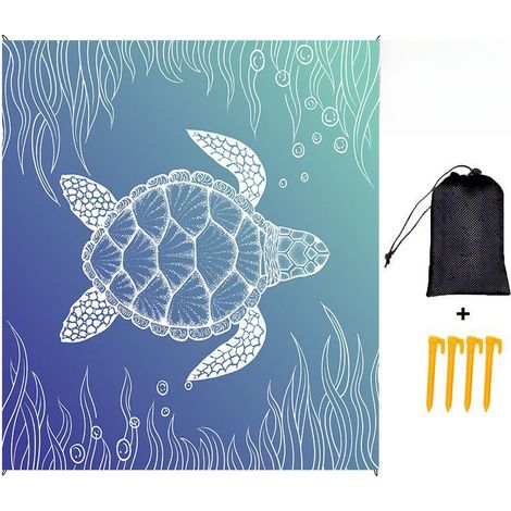 Wasserdichte Picknickdecke, Stranddecke 200x210 cm, sandabweisend, verdickte Strandausrüstung, extra große Strandpicknickdecke, Campingdecke, Outdoor-Matte (1/5)