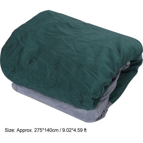 Amaca doppia portatile per campeggio e viaggi con cinghia per alberi (grigio + blu scuro) (1/3)