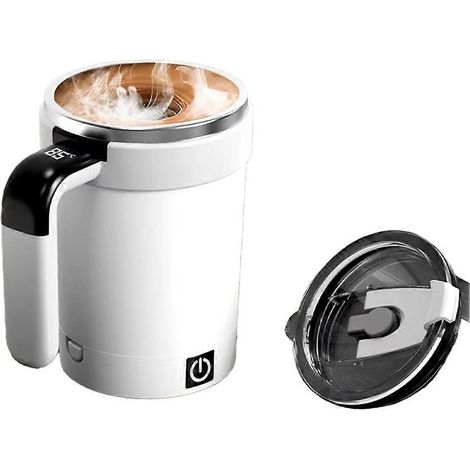 Tasse à mélanger automatique rechargeable, mélangeur magnétique, tasses à café électriques en acier inoxydable, gobelet magnétique rotatif, C (1/5)
