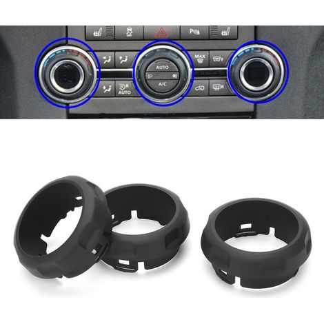 Juego premium de 3 piezas de cubiertas para los mandos del aire acondicionado para modelos Land Rover Discovery 4/Sport