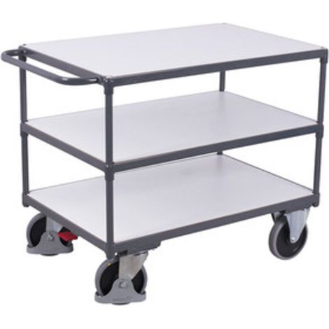 VARIOfit Schwerer ESD Tischwagen mit 3 Ladeflächen 1.000 x 700 mm (1/2)