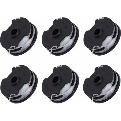 6er-Pack Ersatzspulen für Akku-Freischneider – Modell PRTA 20-Li C3 (IAN351753), 2,0 mm Nylonfaden