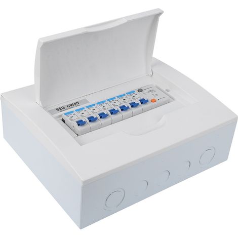 Petit disjoncteur à 6 voies, disjoncteur différentiel 63A 30mA RCd4MCB (3 x 6A2 x 16A1 x 32A) (1/5)
