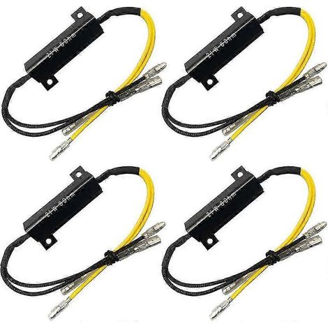 4 résistances de charge LED 21 W 6 ohms pour mini-indicateurs LED CMS, permettant un clignotement à la bonne fréquence. (1/5)